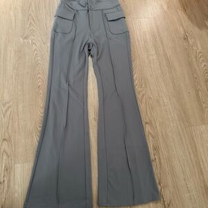 Stylish Gray Flared Pants